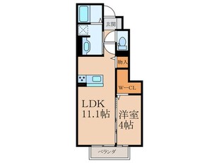 ポルタ宮前の物件間取画像